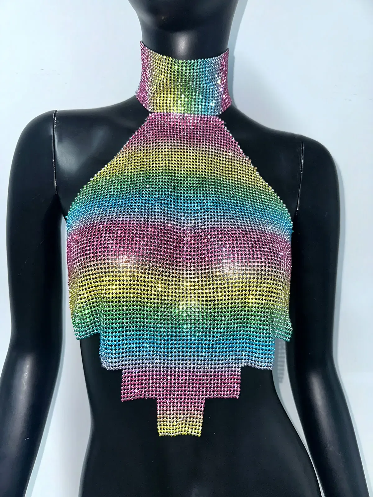 Colorful Metal Sequin Tank Top