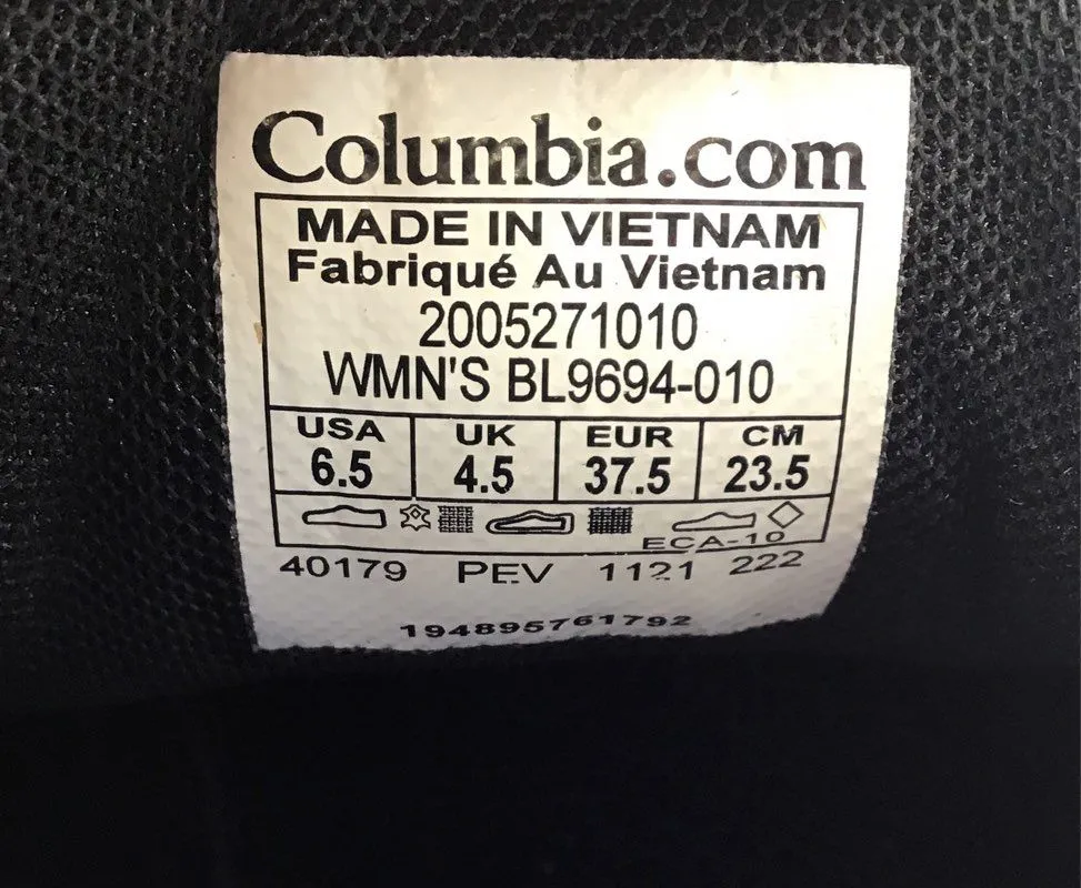 Columbia Women's Wildone Navigate BL9694-010 Gray Hiking Shoes - Size 6.5
