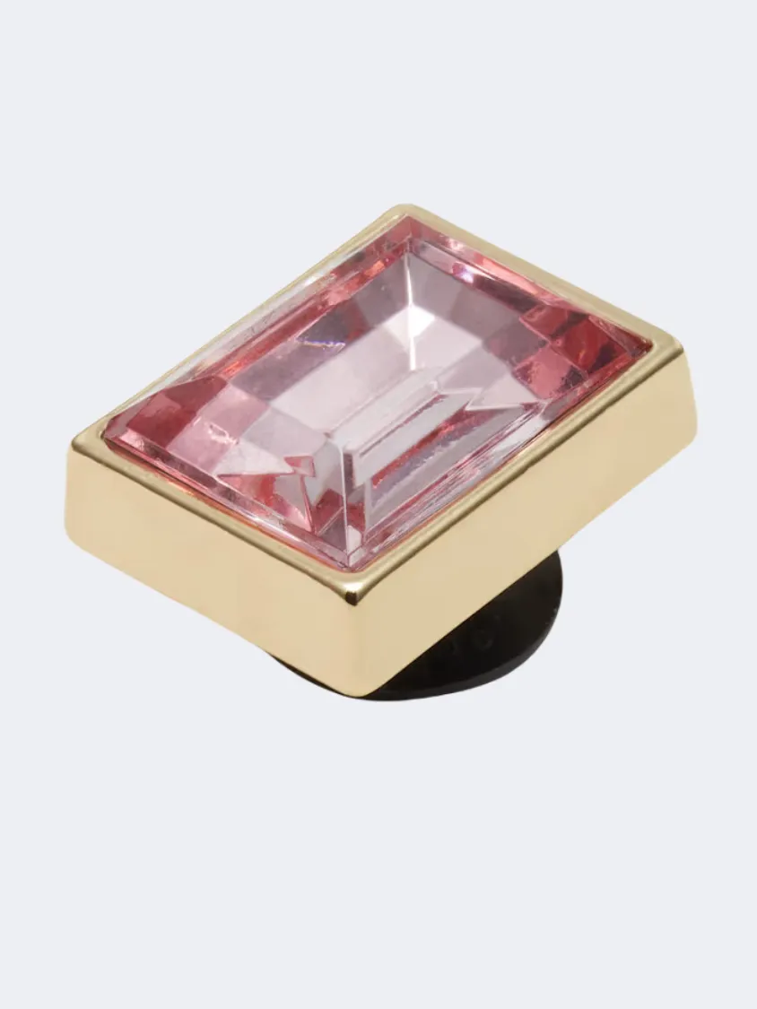 Crocs Rectangle Gem Unisex Lifestyle Pins Pink/Gold