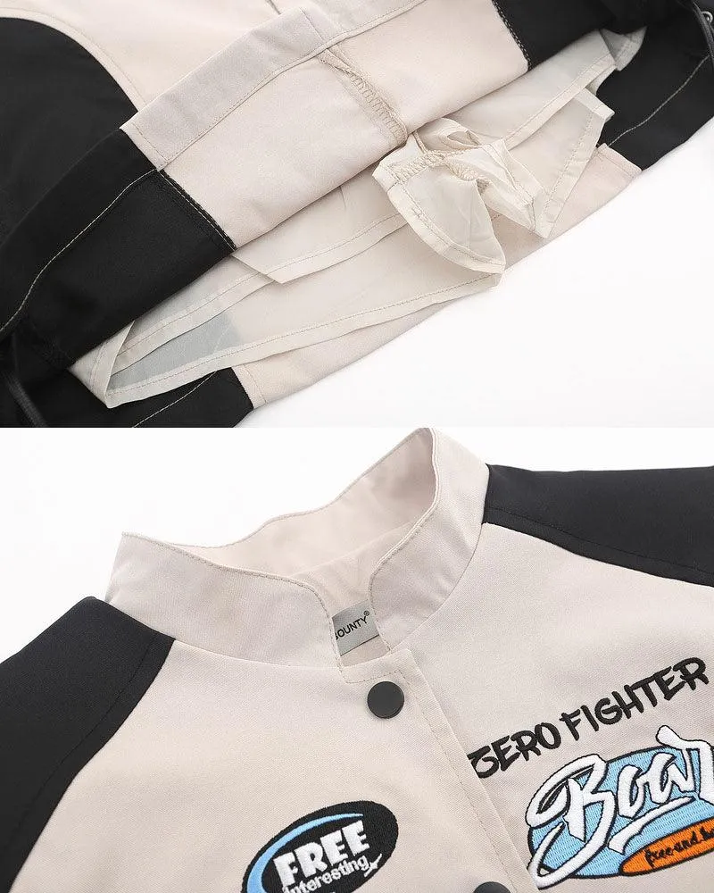 Cyberpunk Racing Two Piece Skirt Set