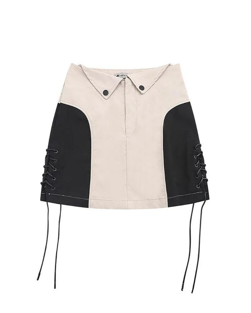 Cyberpunk Racing Two Piece Skirt Set