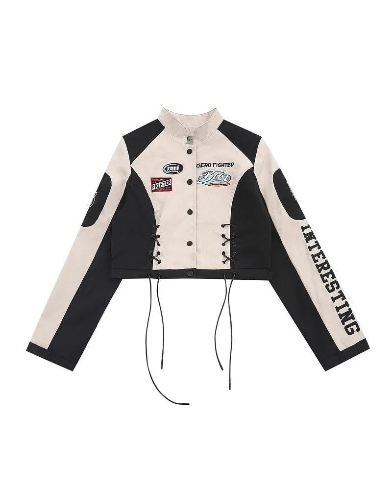 Cyberpunk Racing Two Piece Skirt Set