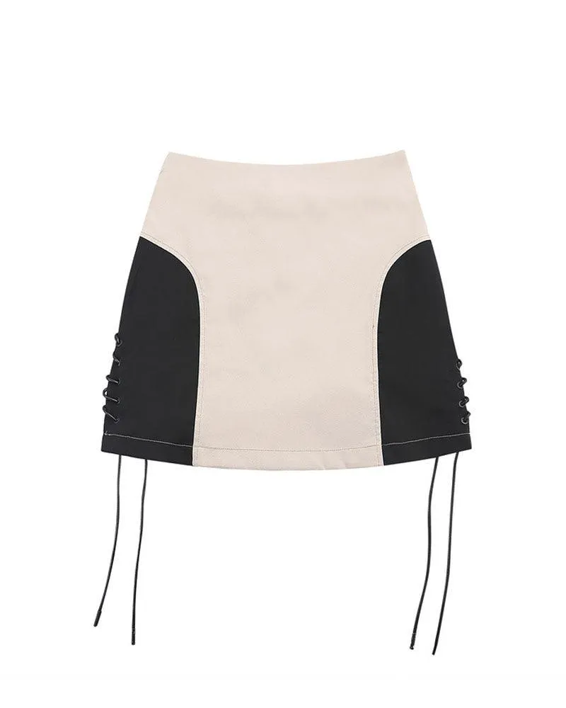 Cyberpunk Racing Two Piece Skirt Set