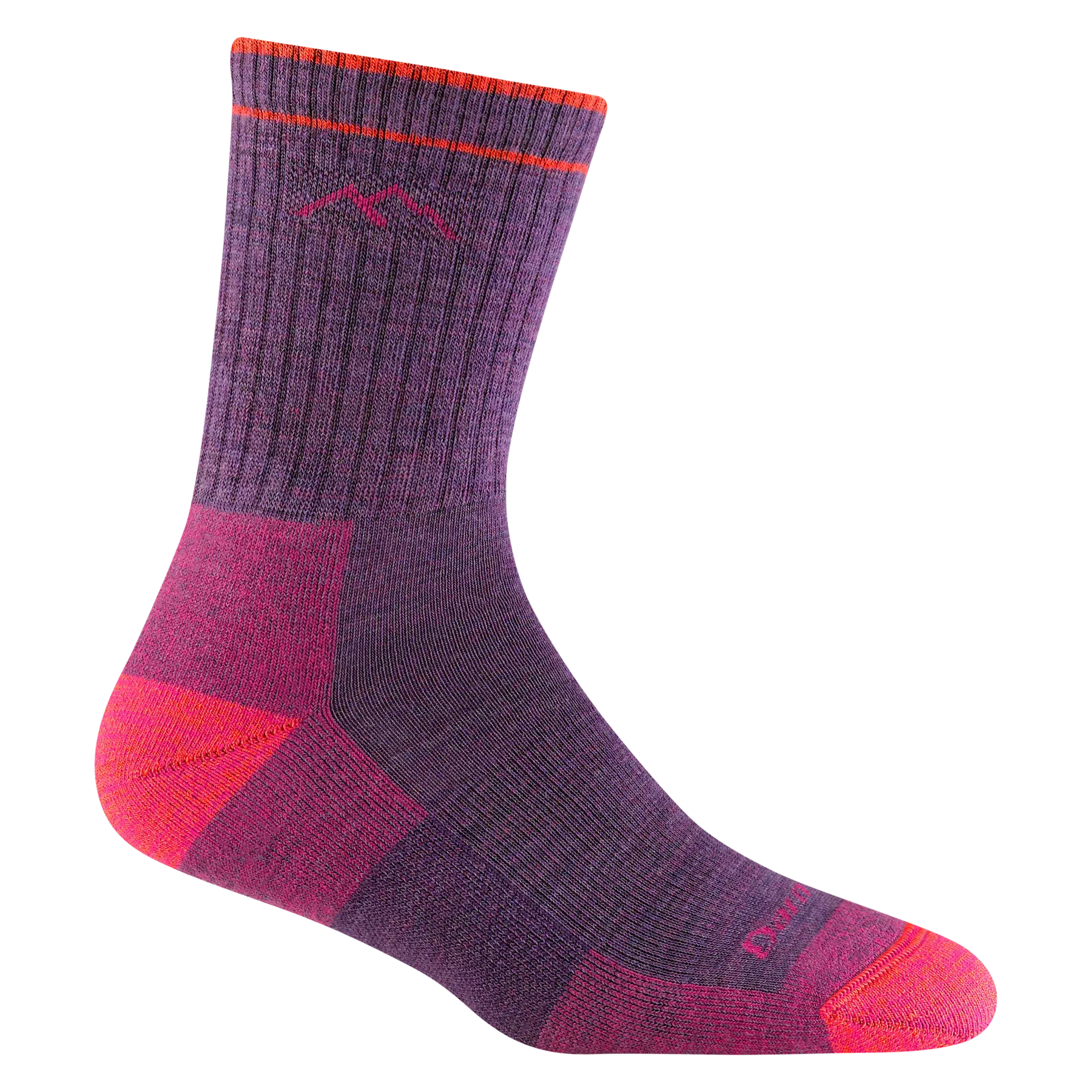 Darn Tough 1903 Wms Hiker Micro Crew Midweight With Cushion Plum