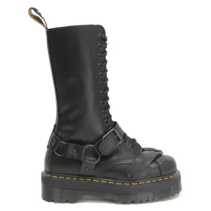 Dr. Martens 1914 Quad Harness Paris Leather Unisex Mid Calf Platform Boots