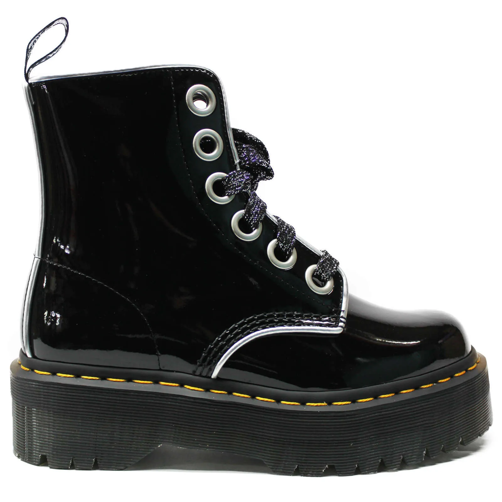 Dr. Martens Molly Patent Lamper Leather Women's Platform Boots