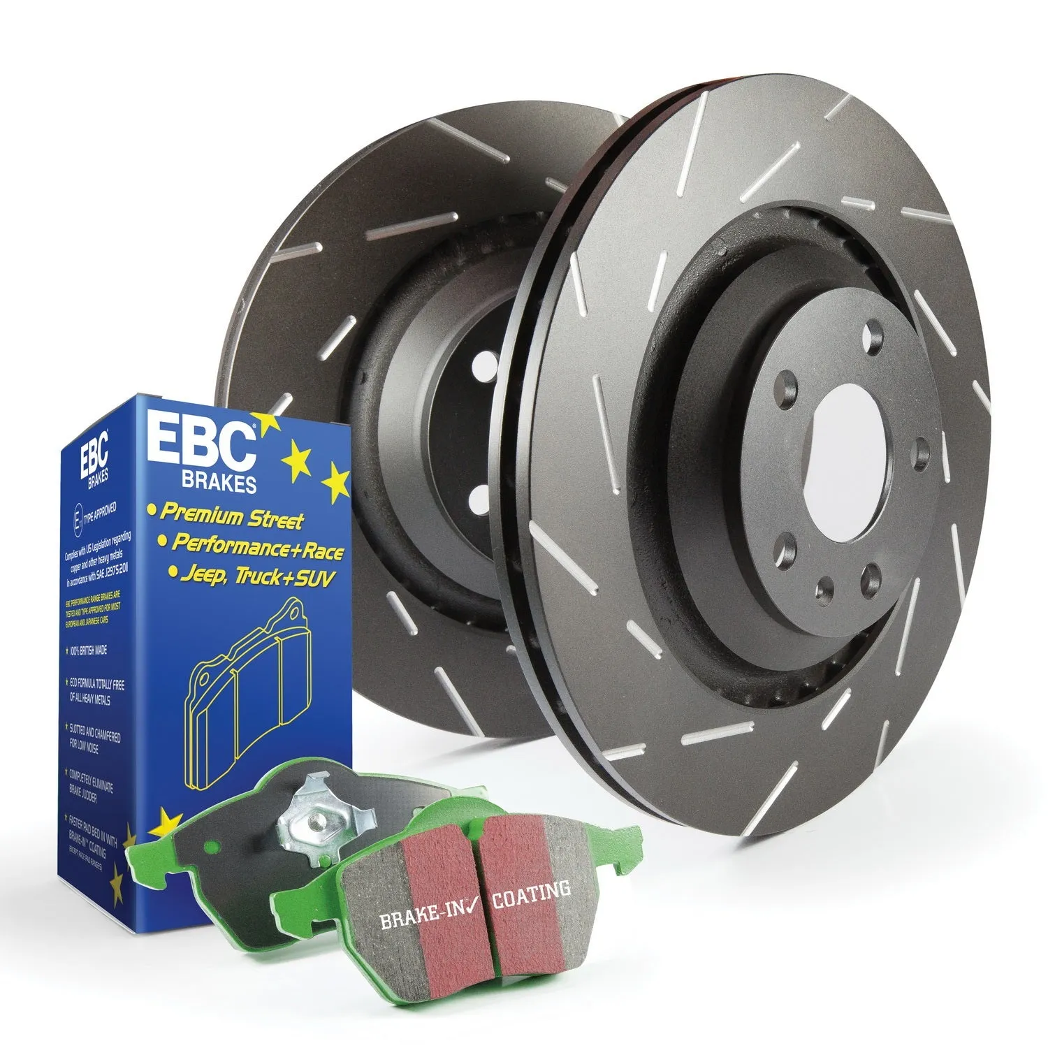 EBC Brakes S2KF1197 S2 Kits Greenstuff 2000 and USR Rotors
