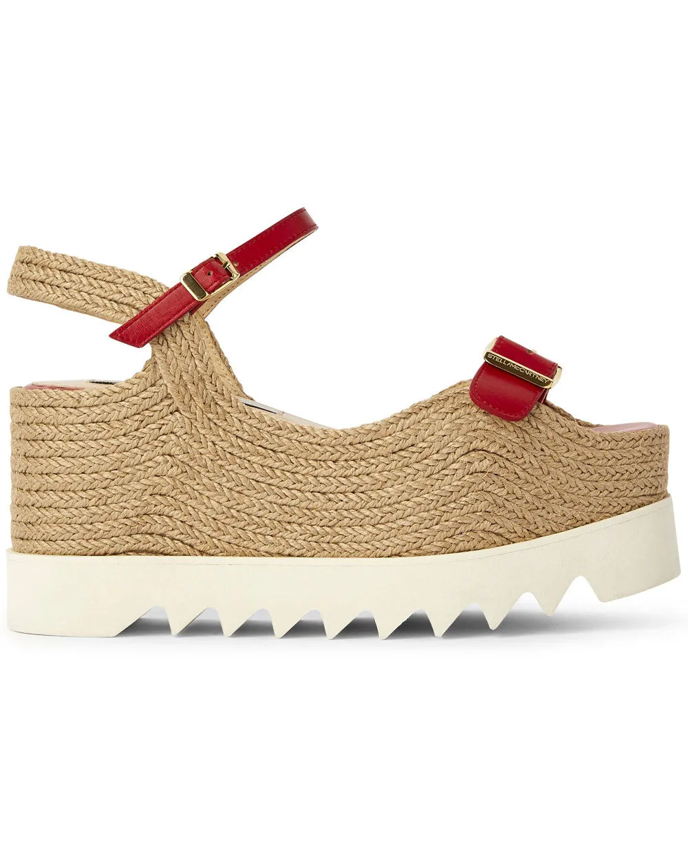 Elyse Platform Sandal in Red