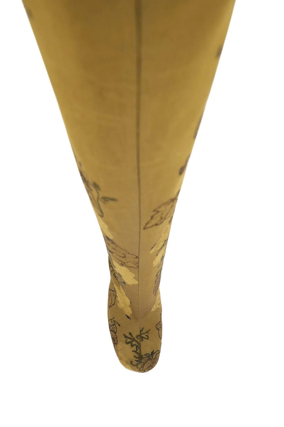 embroidered jacquard high boots
