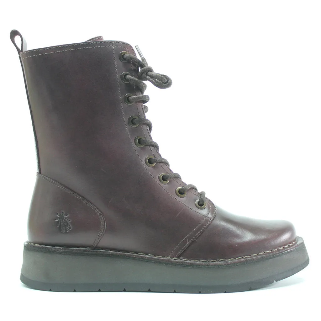 Fly London RAMI043FLY Leather Women's Ankle Platform Boots
