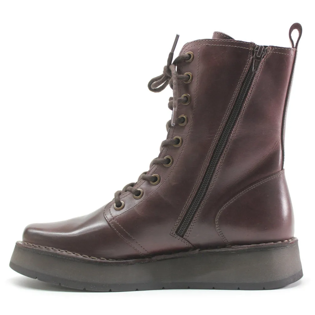 Fly London RAMI043FLY Leather Women's Ankle Platform Boots