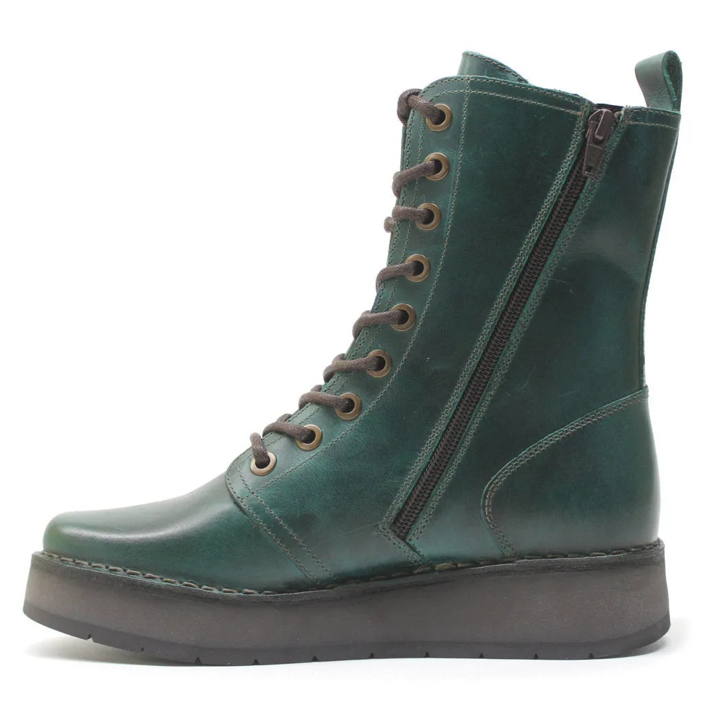 Fly London RAMI043FLY Leather Women's Ankle Platform Boots