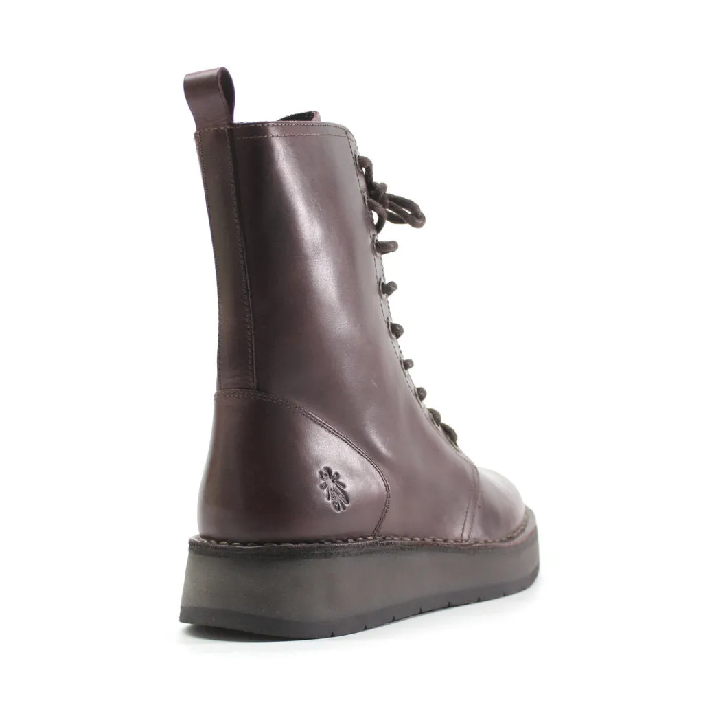Fly London RAMI043FLY Leather Women's Ankle Platform Boots
