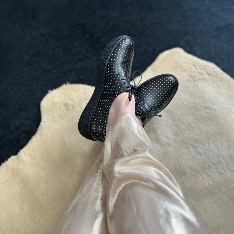 GEEK PLATFORM Pois | Leather Wedge