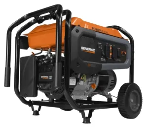 Generac GP Series 7690 Portable Generator, 54.2/27.1 A, 120/240 V, Oil, 6.9 gal Tank, 10.5 hr Run Time, Recoil Start :EA: QUANTITY: 1