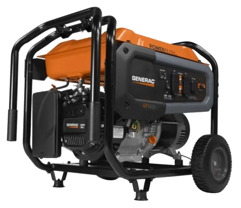 Generac GP Series 7690 Portable Generator, 54.2/27.1 A, 120/240 V, Oil, 6.9 gal Tank, 10.5 hr Run Time, Recoil Start :EA: QUANTITY: 1