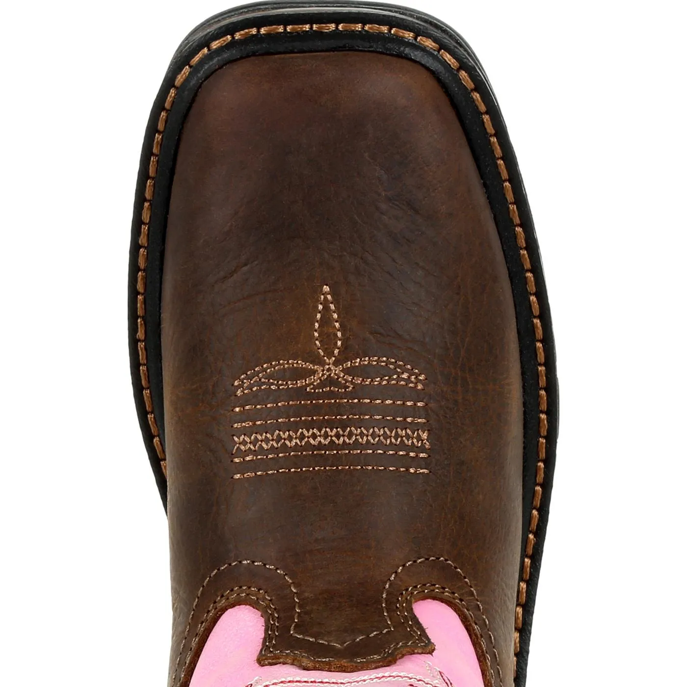 Georgia | Little Kid's Boot Carbo-Tec LT Pull On Boot | Brown / Pink
