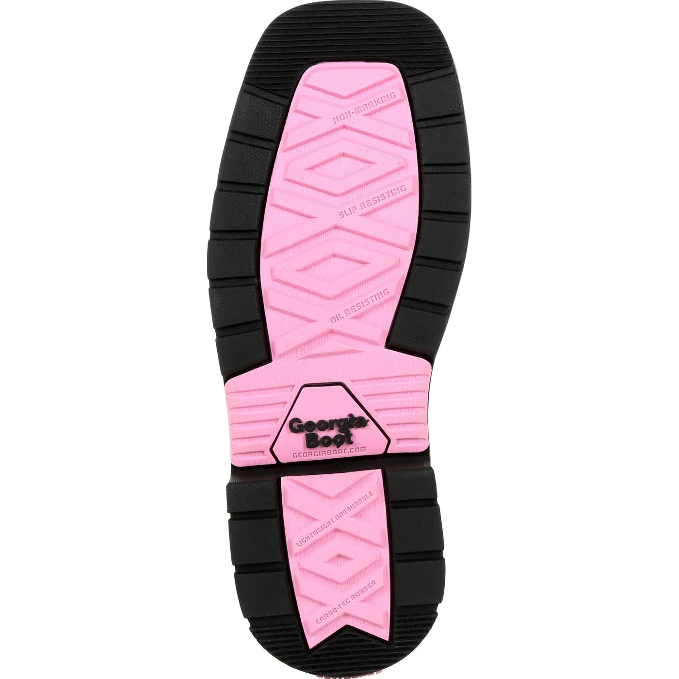 Georgia | Little Kid's Boot Carbo-Tec LT Pull On Boot | Brown / Pink