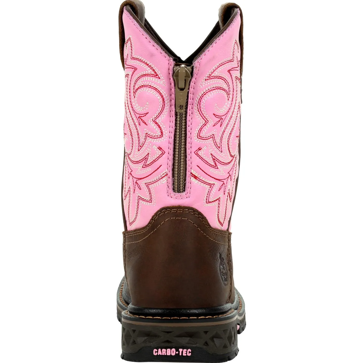 Georgia | Little Kid's Boot Carbo-Tec LT Pull On Boot | Brown / Pink