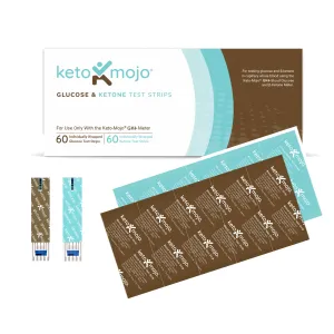 GK  COMBO Test Strips (60 Glucose & 60 Ketone)