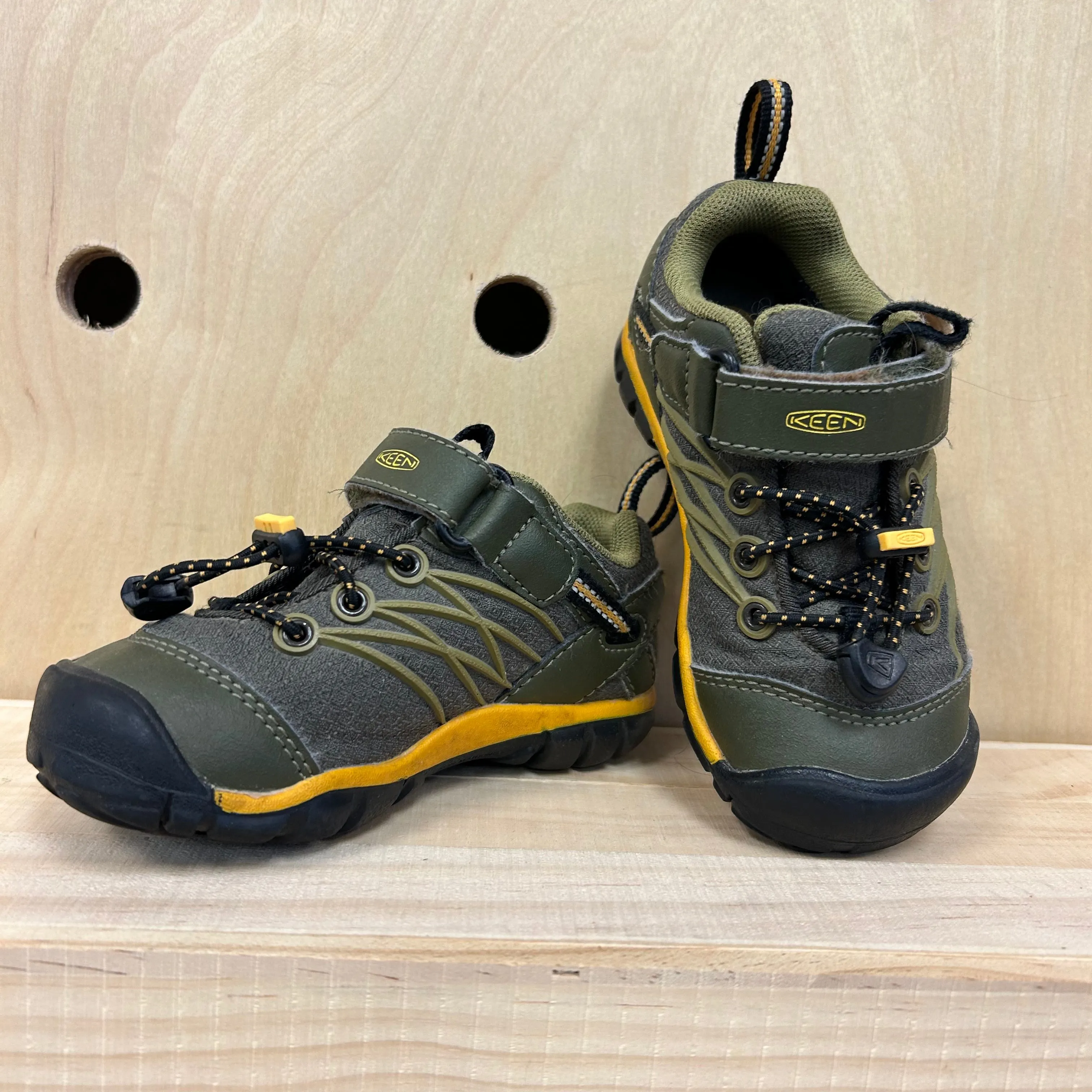 Green Hiking Sneakers