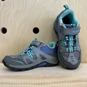 Grey & Blue Hiking Sneakers