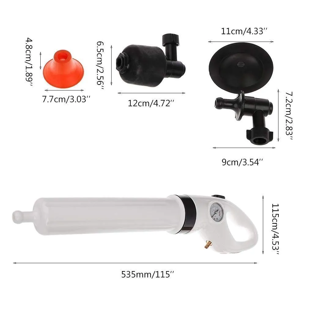 High Pressure Air Drain Blaster Bathroom Tool