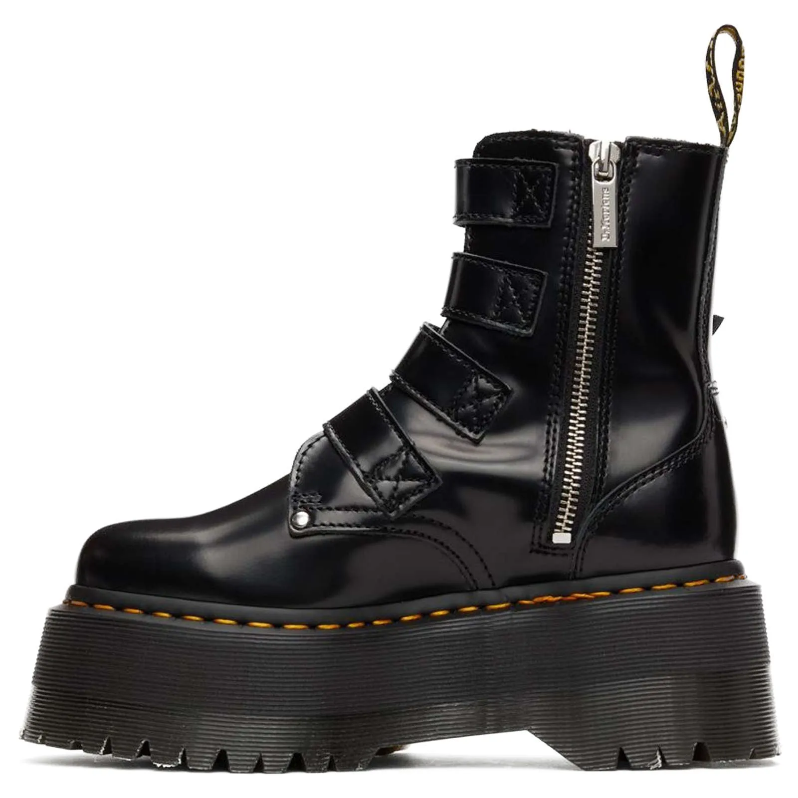 Jadon Max Hardware Full Grain Smooth Leather Women's Platform Boots