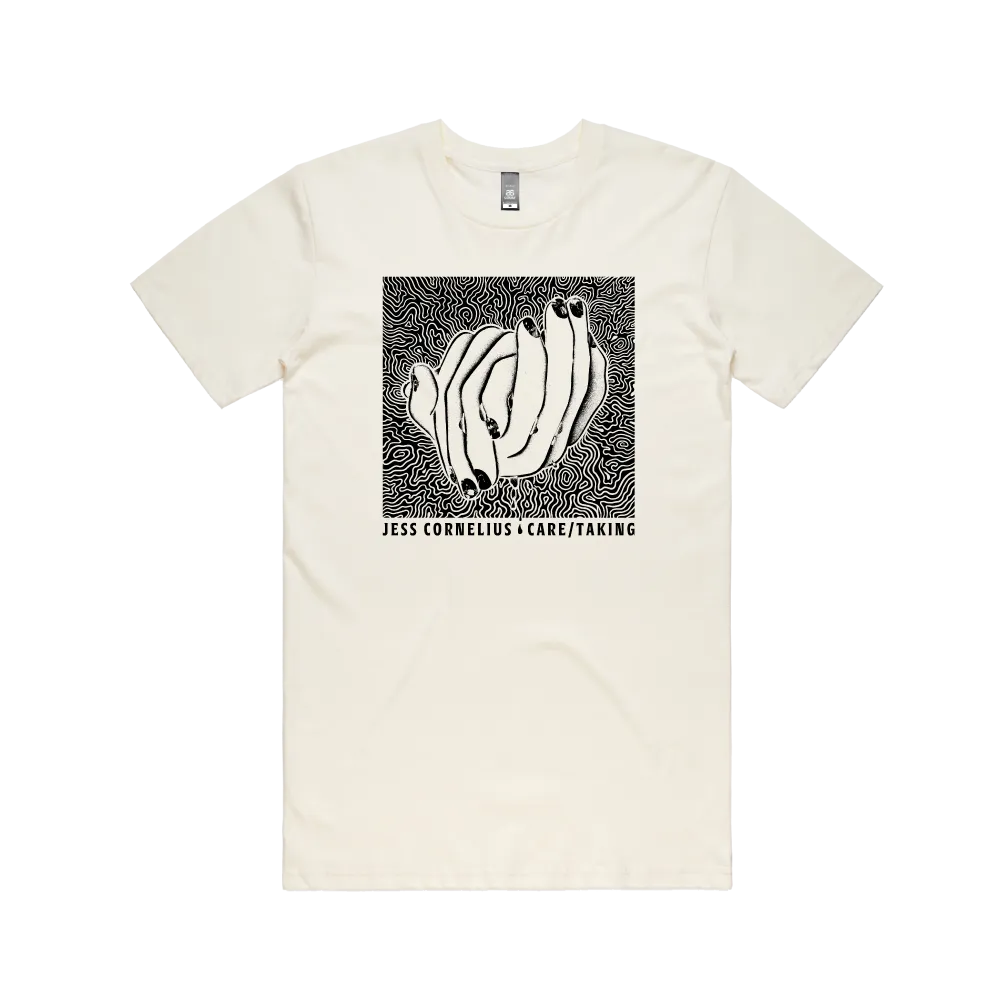 Jess Cornelius / CARE/TAKING LP Oblivion White Vinyl & T-Shirt Bundle