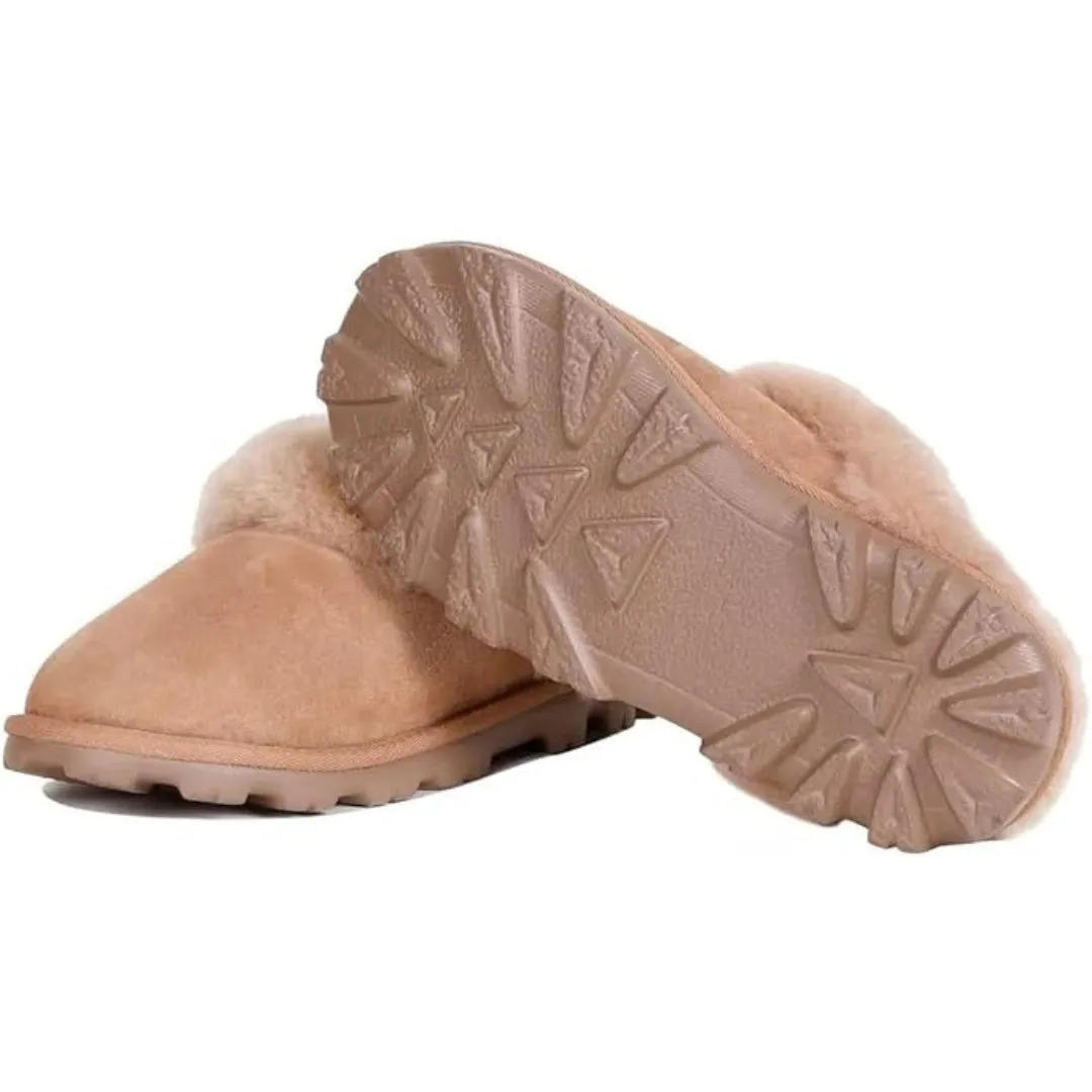 Kirkland Signature Women's Shearling Slippers Chestnut