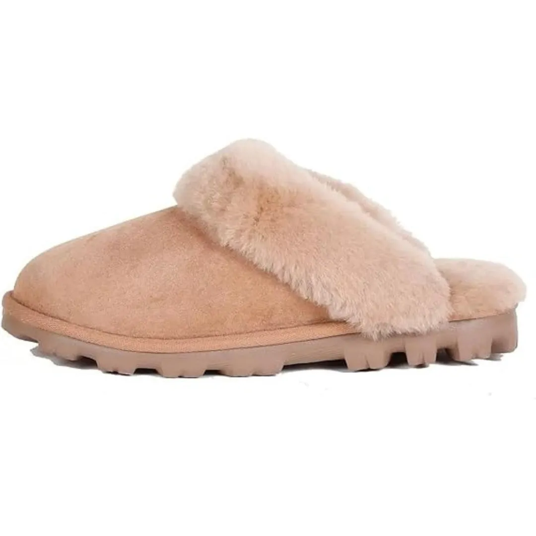 Kirkland Signature Women's Shearling Slippers Chestnut