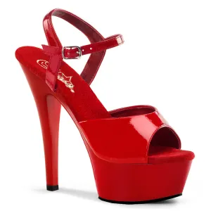 KISS-209 Red Patent 6 Inch Heel Platform Pole Dancing Shoe