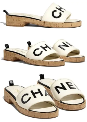 Lambskin Logo Mules
