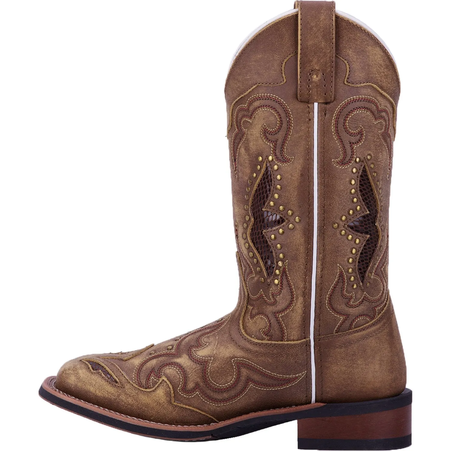 'Laredo' Women's 11" Spellbound Western Square Toe - Tan