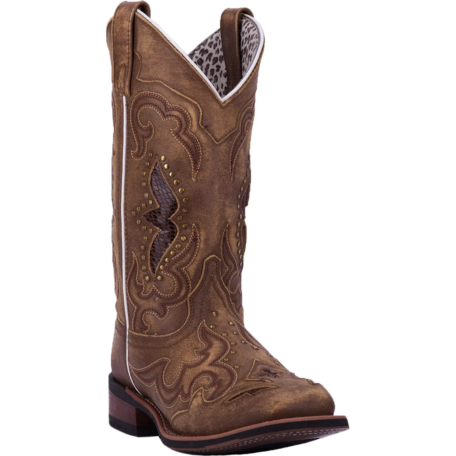 'Laredo' Women's 11" Spellbound Western Square Toe - Tan