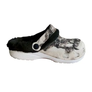 Mc#36 Men's Classic Clogs with Fleece, Asian theme
