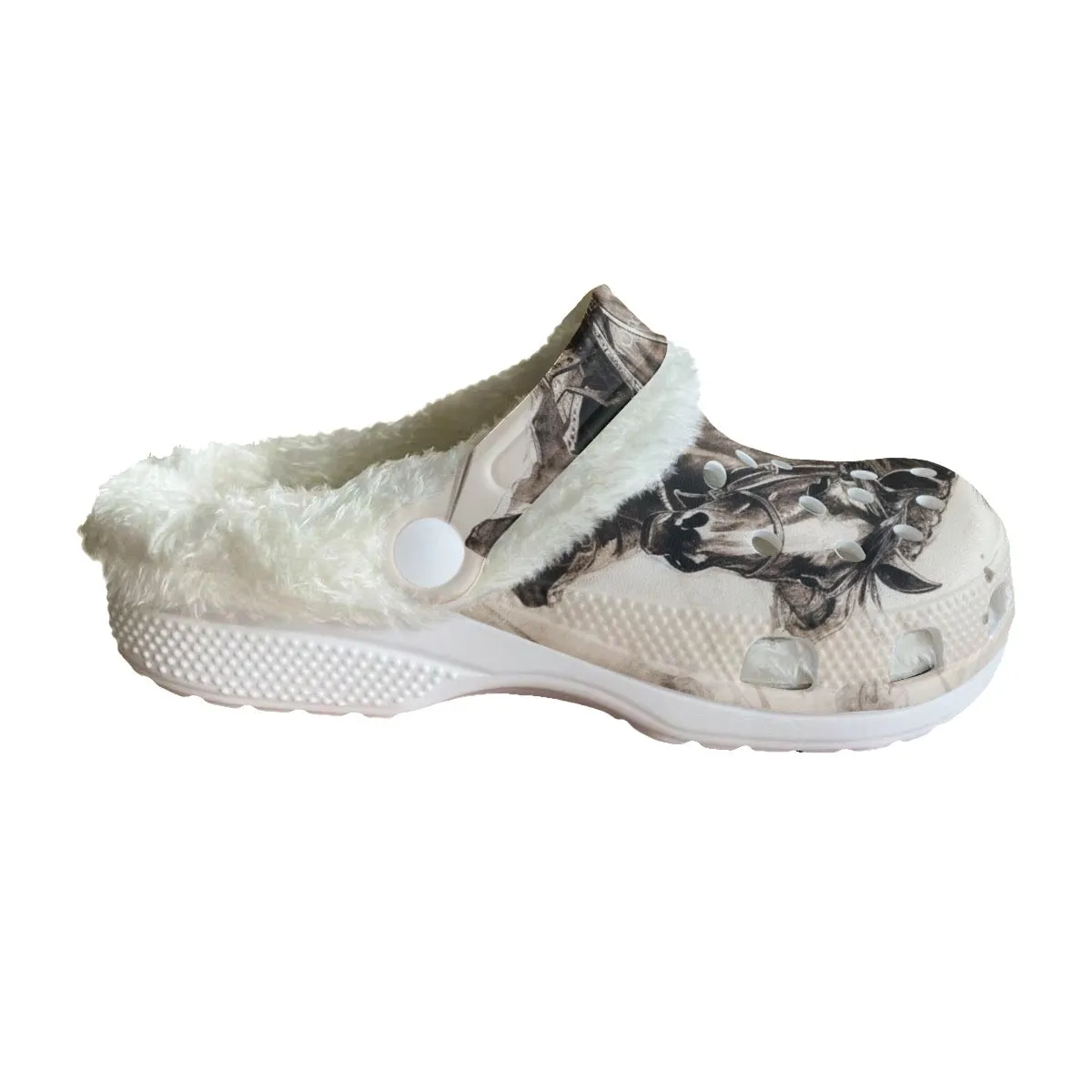 Mc#36 Men's Classic Clogs with Fleece, Asian theme