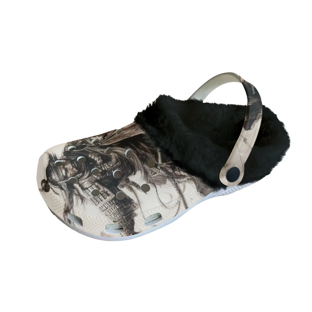 Mc#36 Men's Classic Clogs with Fleece, Asian theme