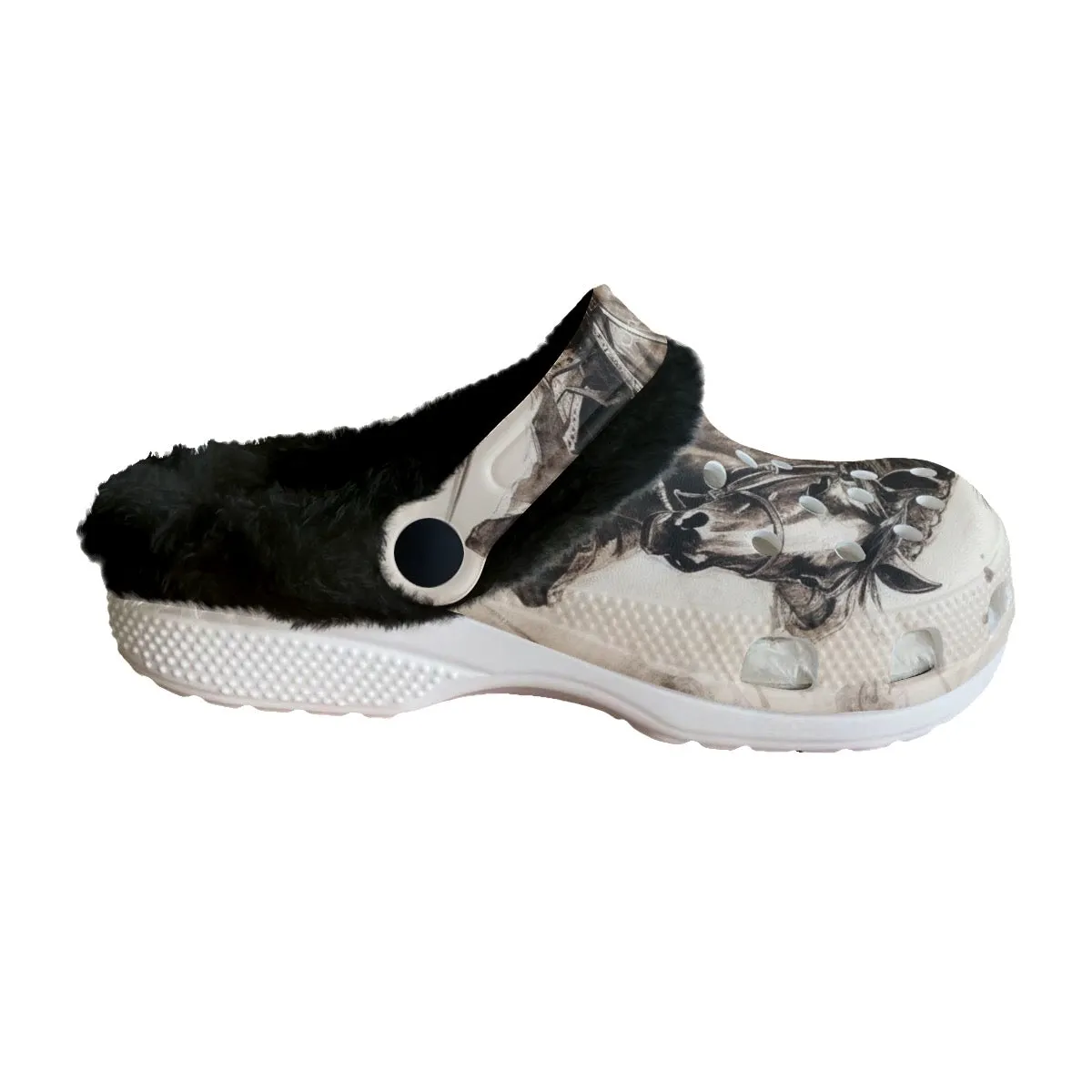 Mc#36 Men's Classic Clogs with Fleece, Asian theme