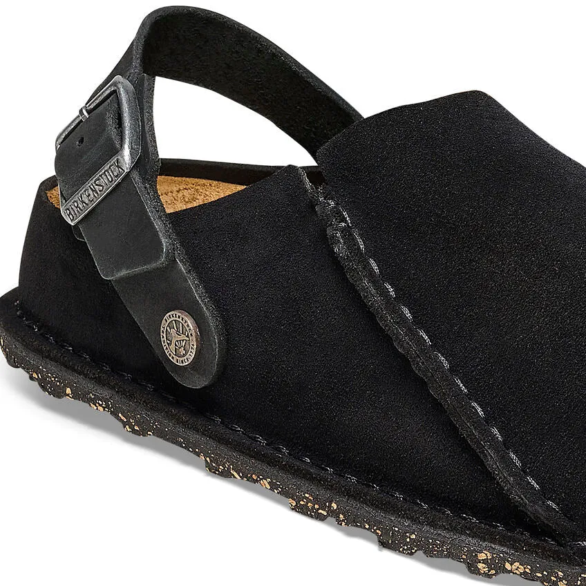Men's Birkenstock Lutry Suede 1025323  Color:  Black