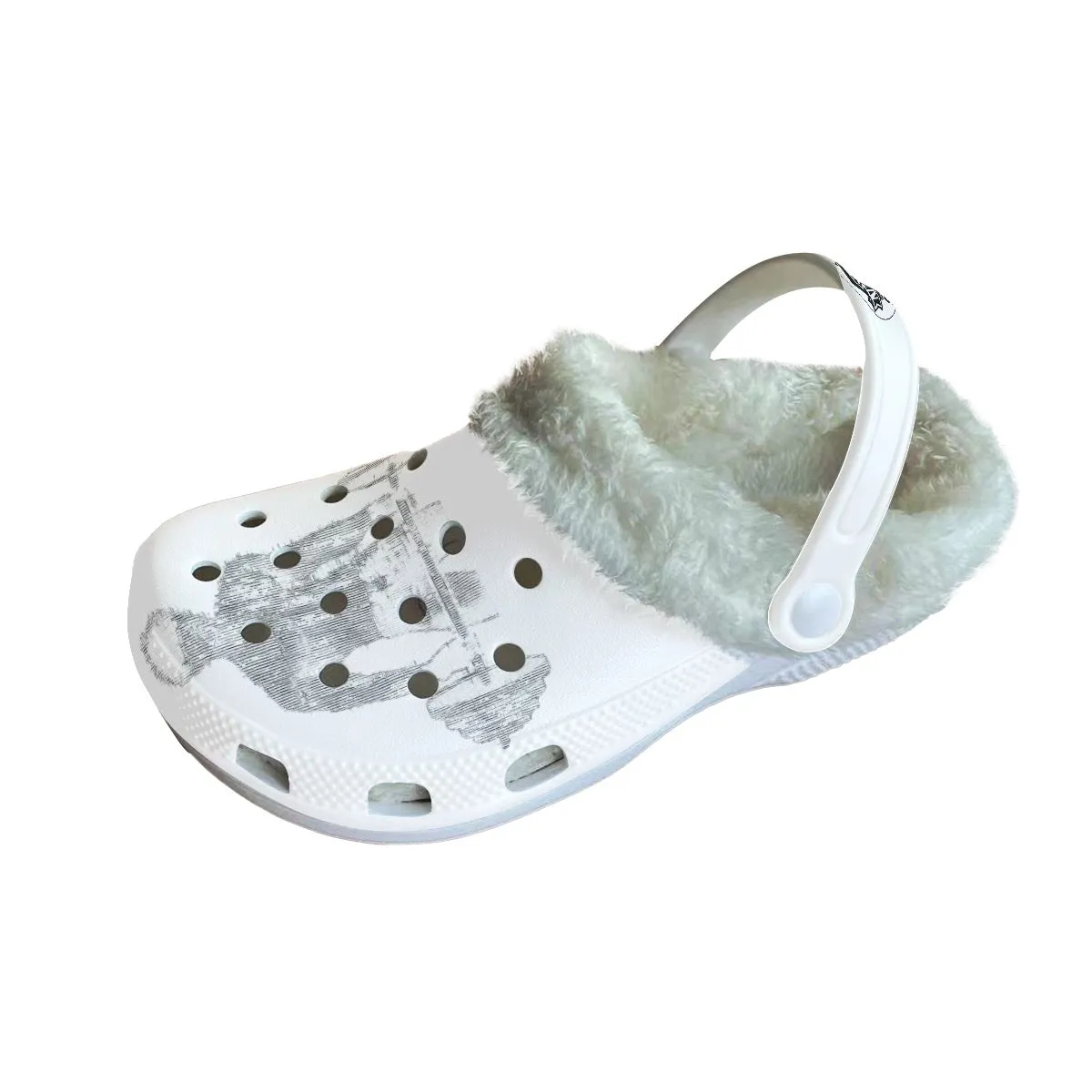 Men's Classic Clogs with Fleece white lifters clogs