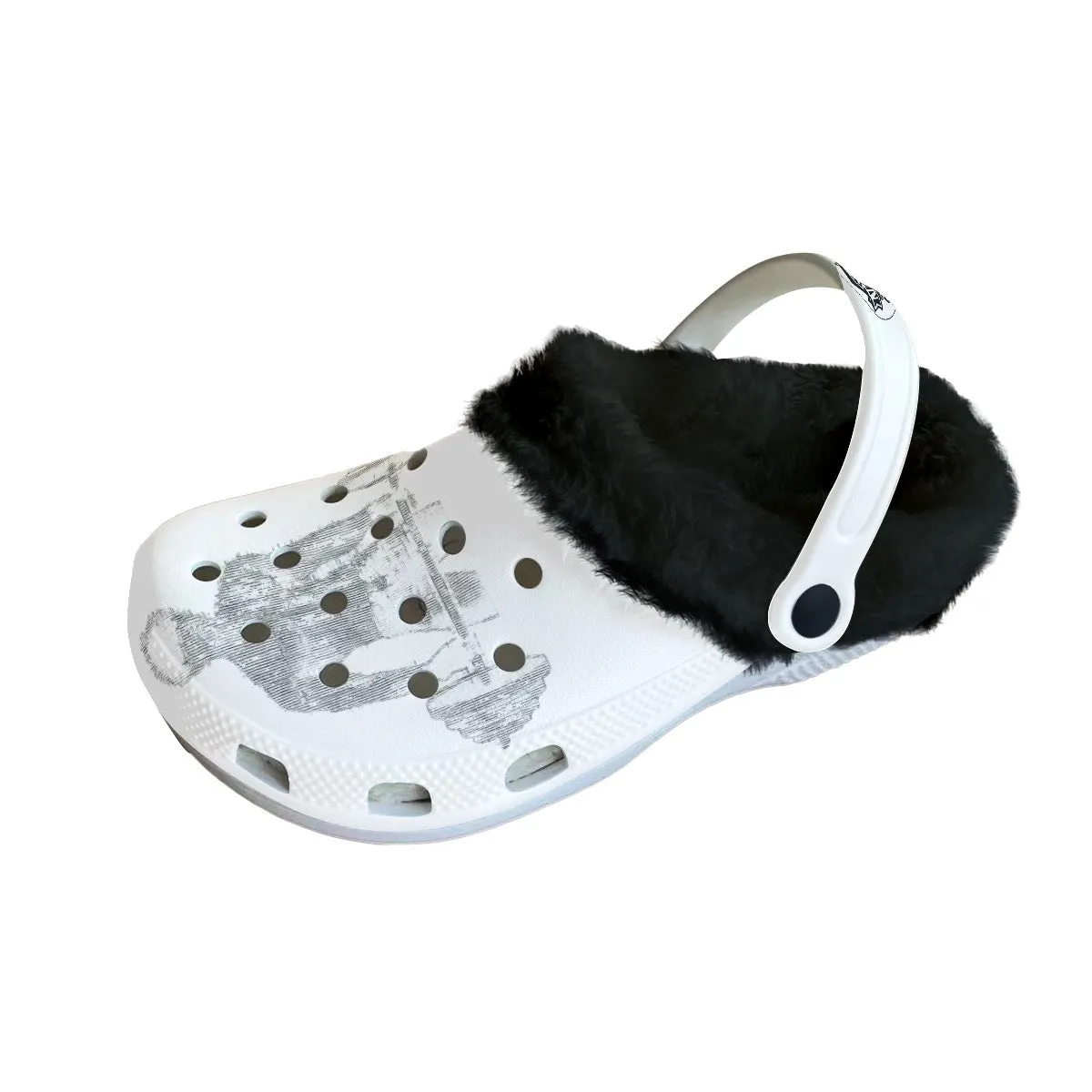 Men's Classic Clogs with Fleece white lifters clogs