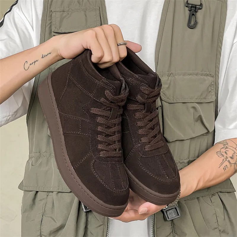 Men's Leather High-Top Casual Martin Boots (In Stock)