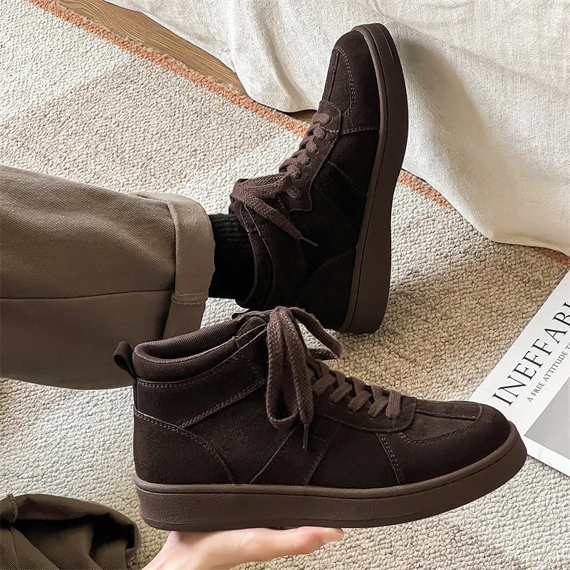 Men's Leather High-Top Casual Martin Boots (In Stock)