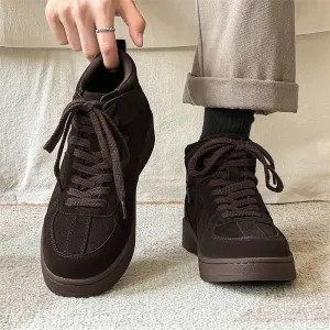 Men's Leather High-Top Casual Martin Boots (In Stock)
