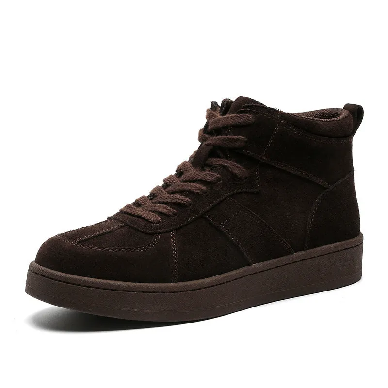 Men's Leather High-Top Casual Martin Boots (In Stock)