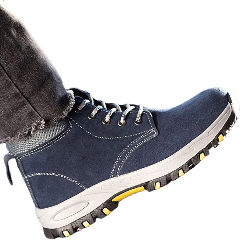 Men's Steel Toe Cap Safety Shoes - Protective Work, Hiking, and Trainer Boots