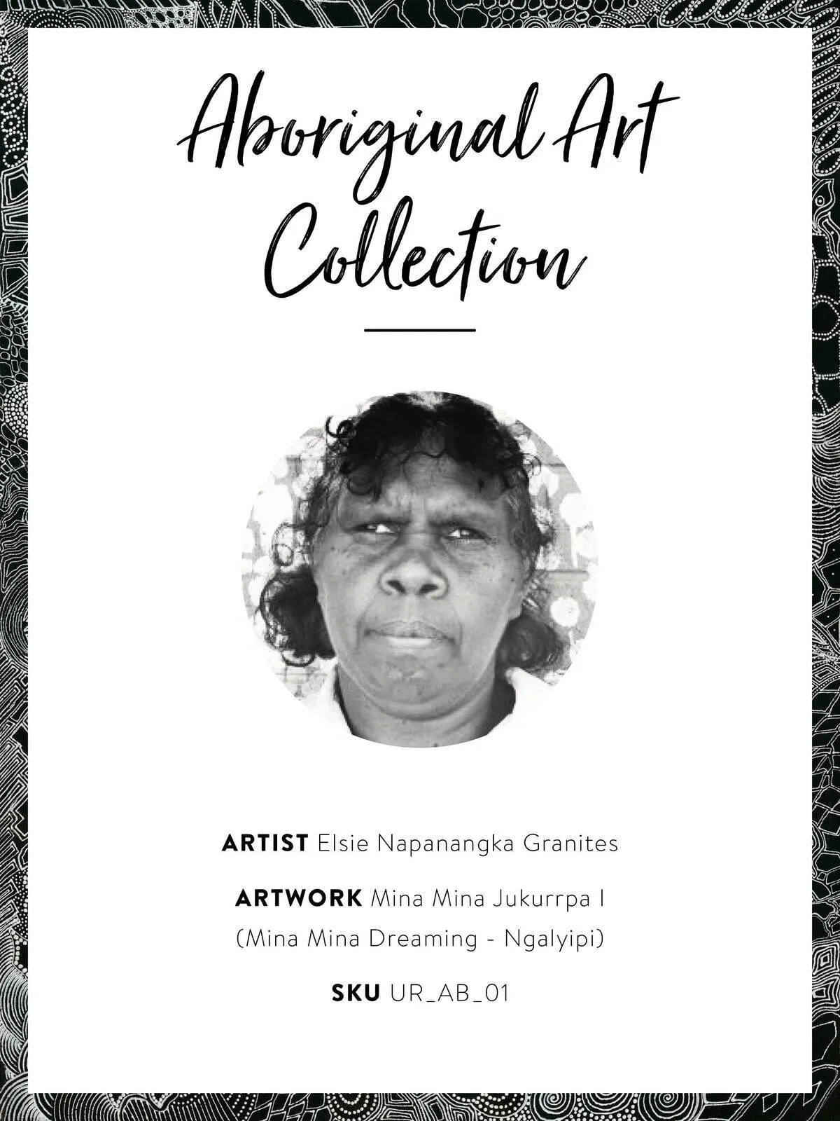 Mina Mina Jukurrpa I Unframed Art Print