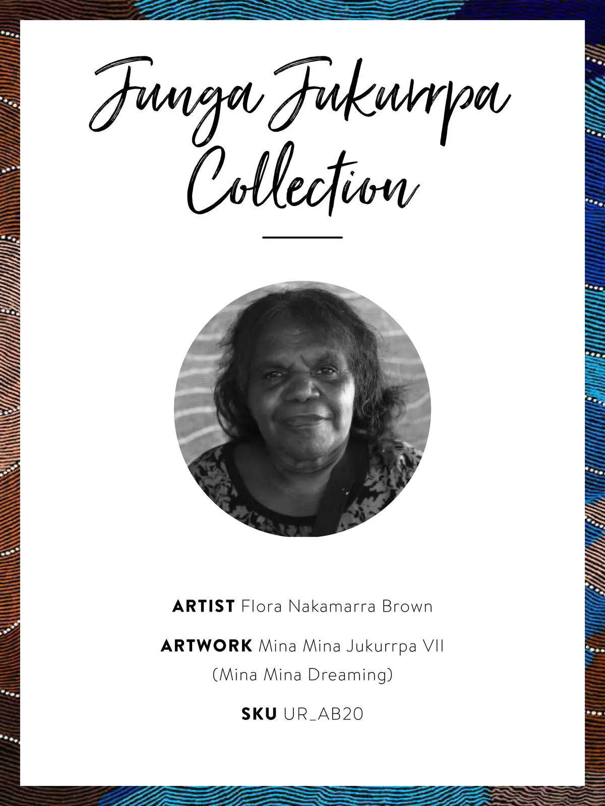 Mina Mina Jukurrpa VII Unframed Art Print