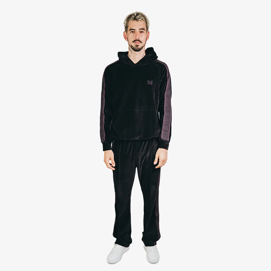 Needles Velour Track Hoody Black